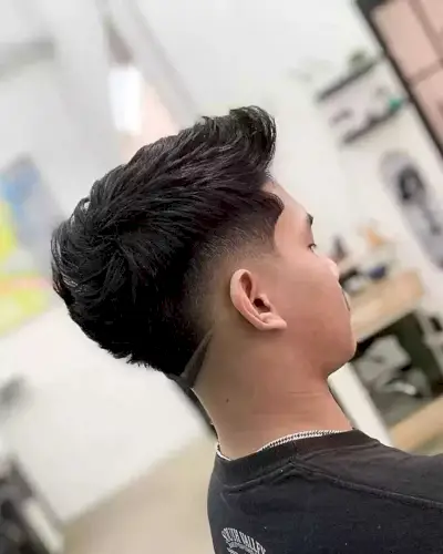 Mid Burst Fade on Men