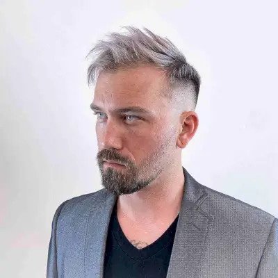 Side-Swept Piece-y Spikes for Men with Thin Hair