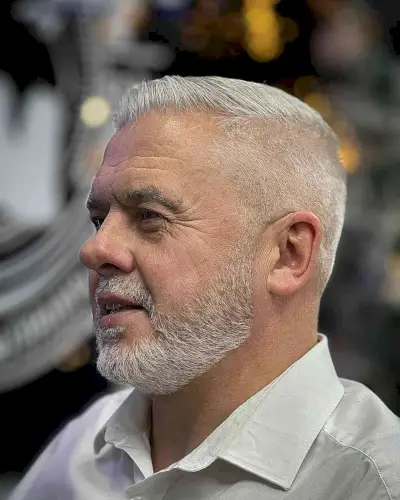 Clean Cut Combover with a Beard for Men with Thin Hair