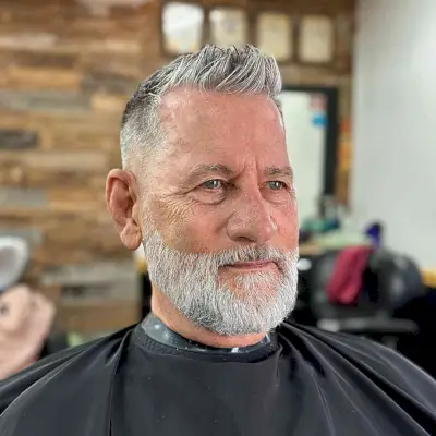 Thin Silver Fox Haircut for Men