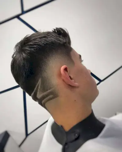Mohawk Fade with Design