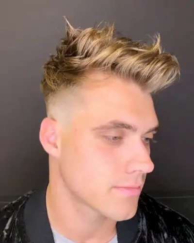 Edgy Messy Side Part for Men
