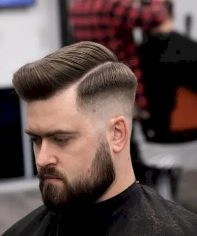 Handsome Hard Side Part for Men