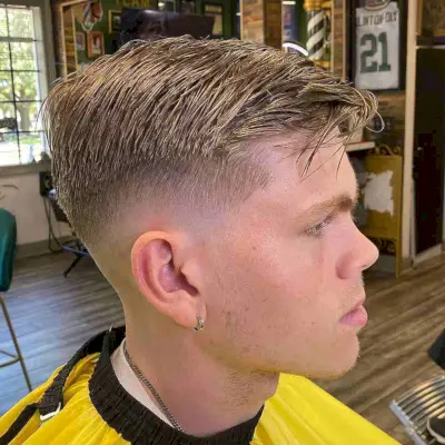 Sleek Long Top and Tapered Short Sides for Men