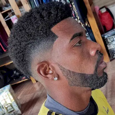 Popular Tapered Afro for Black Men