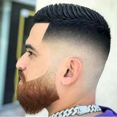 Piece-y Texture on Top with Tapered Sides and Back