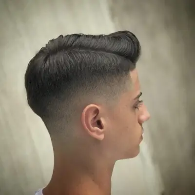 Trendy Low Fade Comb-Over for Guys