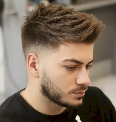 Amazing quiff with low fade undercut for men