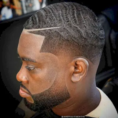 clean crop with temple fade and shape up