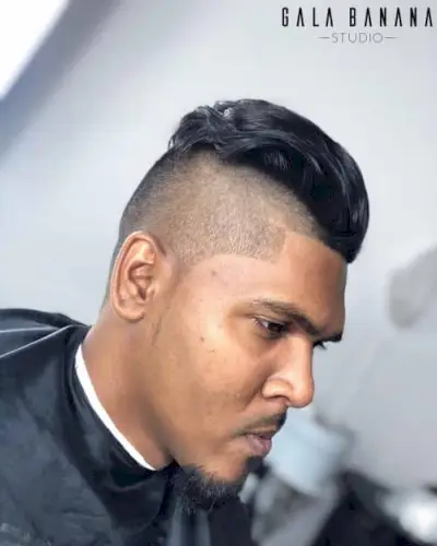 Wavy Fohawk for Medium-Length Hair