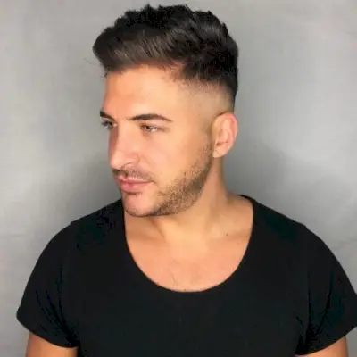 High and Tight with Long Hair on Top