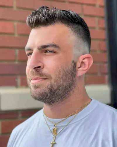 High and tight + drop fade