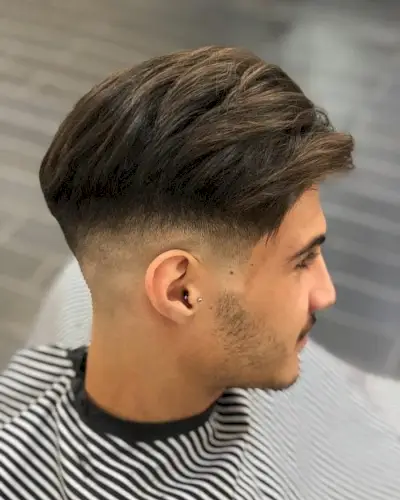 Bald fade undercut on thick hair