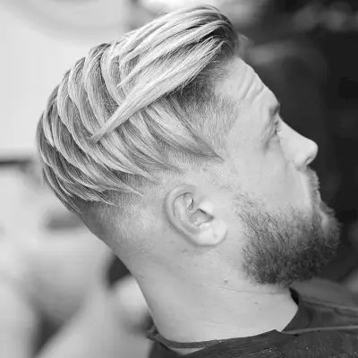 brushed back undercut