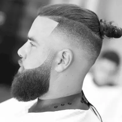 Disconnected Undercut with Man Bun