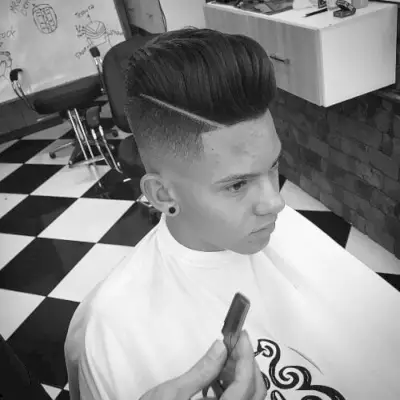 Disconnected Long Straight Hair Pomp