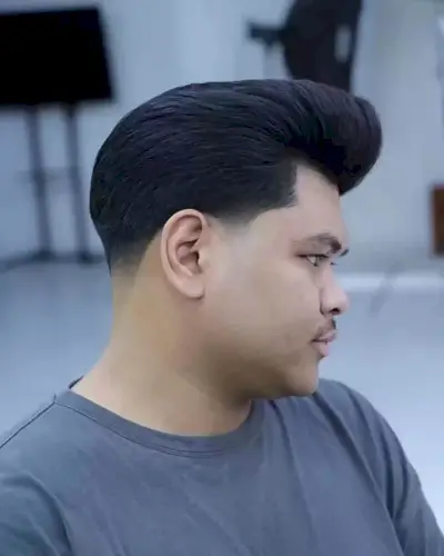 Pomp Style and Temple Taper for Men