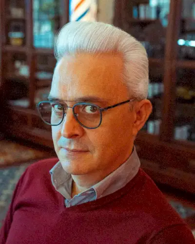 Classic White Pompadour for Men