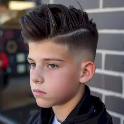 Edgy Disconnected Pompadour haircut