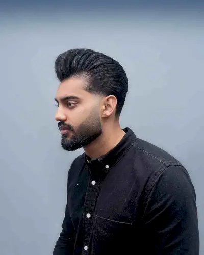 Classic Taper Faded Pompadour for Men