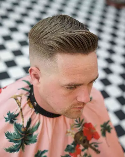 Cool guy with a pompadour haircut