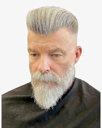 Vintage Slicked Back Pompadour