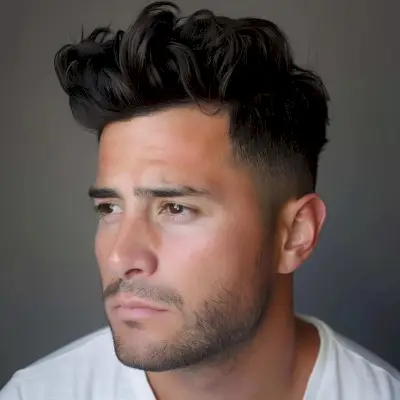 Low-Maintenance Disconnected Pompadour