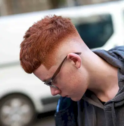 Skin Fade for a Natural Redheaded Man