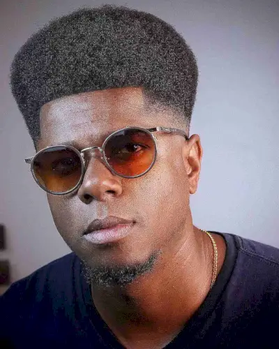 Tall Afro with a Skin Fade for Men