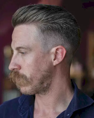 Classic Skin Fade + Slick Back for Men