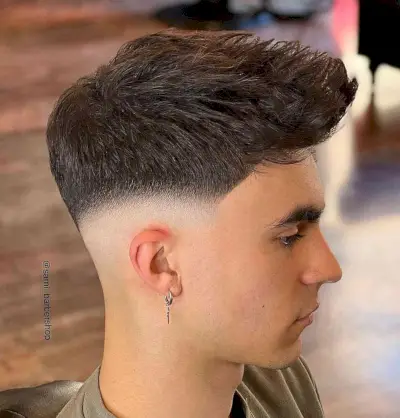 Fun Skin Drop Fade for Medium-Length Hair