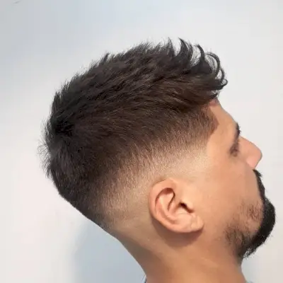 Stylish Skin Fade on a Crew Cut