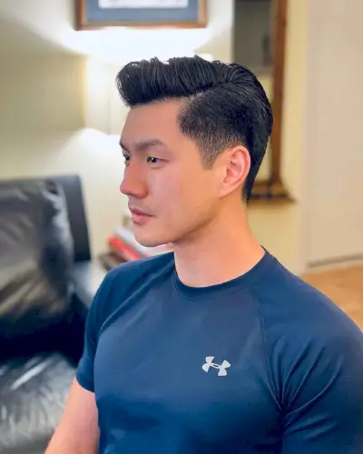 Comb over quiff for men