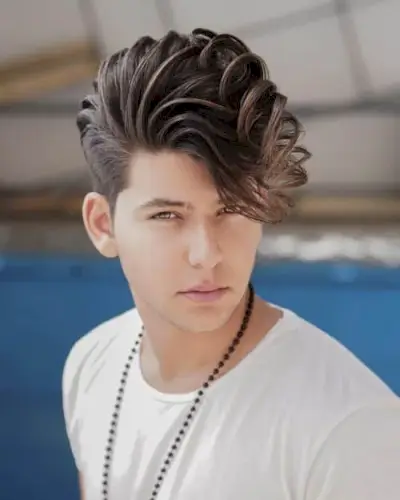 The Textured Quiff for Long Hair