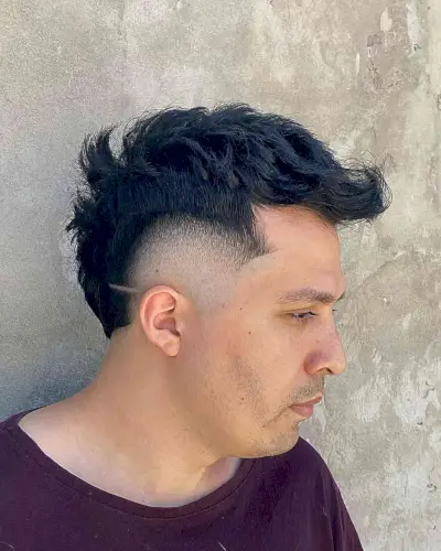 Disconnected Undercut Quiff for Boys