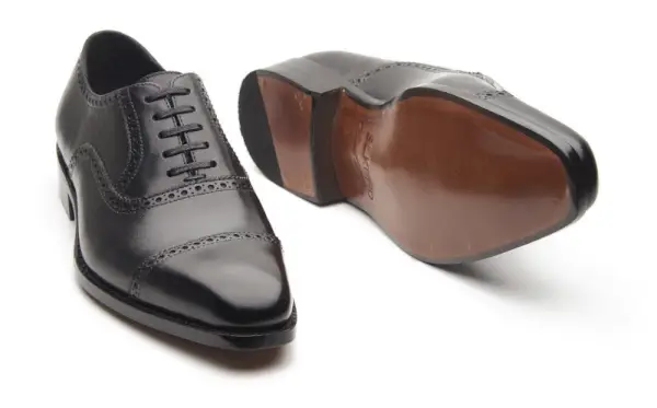 Sferturi Brogue Oxford împletit manual Goodyear BLKBRD Cizmar