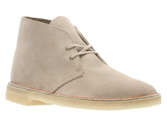 Fashionabla typer av stövlar Män Clarks Desert Chukka Boot Sand Mocka