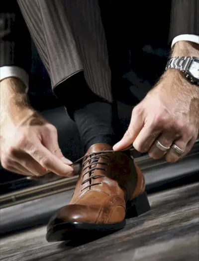 정장 구두 브라운 남성