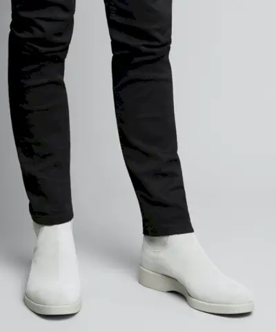 R.M. Williams Yard Boot 365 baltos itališkos zomšos