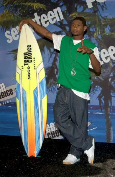 Usher 2002 Teen Choice Awards Y2K Fashion Heren Baggy Jeans Sweater Vest T-shirt