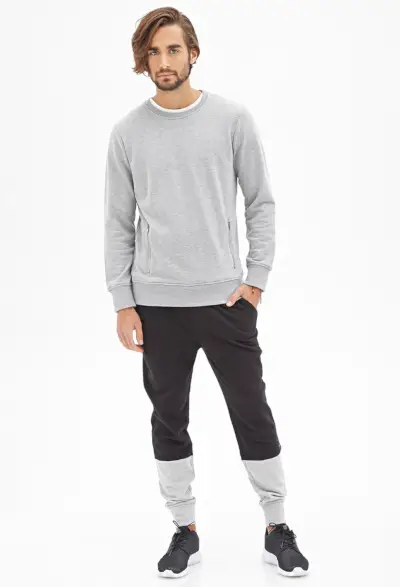 Don Benjamin & Nicolas Simoes Model Fall Joggers + tepláky z Forever 21