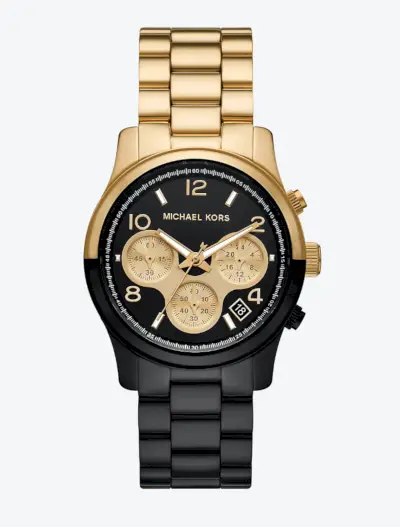 Relógio de moda masculino Michael Kors Runway relógio de dois tons