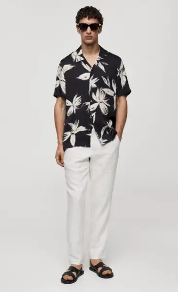 Havajská košeľa Mango