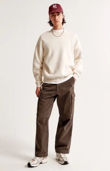 Nohavice Abercrombie & Fitch Baggy Cargo