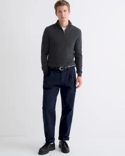 Kašmírový sveter s polovičným zipsom J.Crew