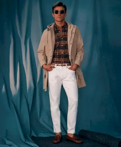 Brooks Brothers witte jeans Ivy League stijl heren