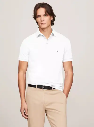 Tommy Hilfiger witte polo Ivy League stijl heren
