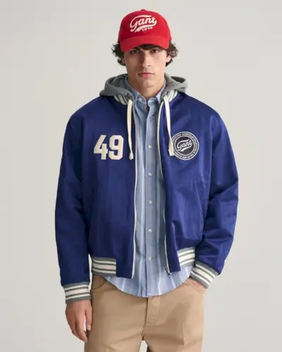 Omkeerbaar varsityjack GANT Ivy League-stijl heren
