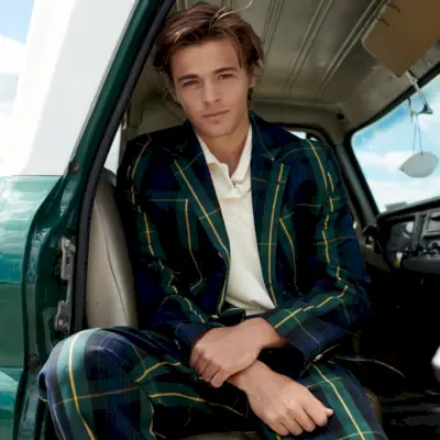 Roeiblazers tartan pak Ivy League-stijl heren