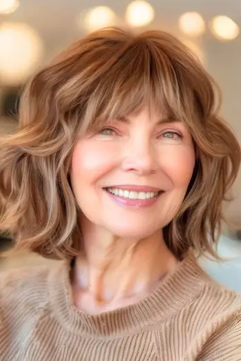 36 Frisuren mit Pony für ältere Frauen, die Sie sich jetzt zulegen können